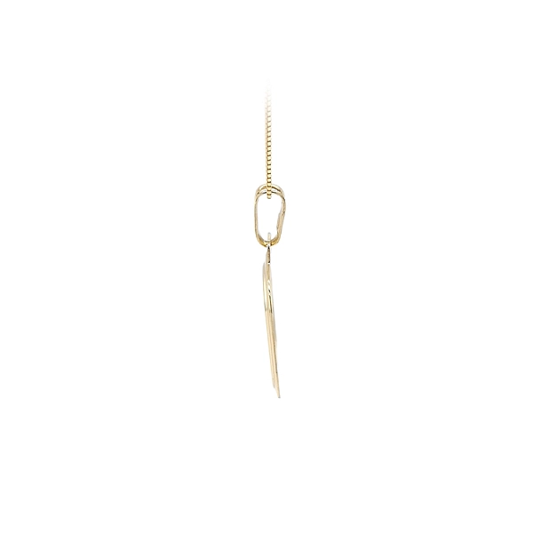 Gold-Anhängerplatte für Gravur