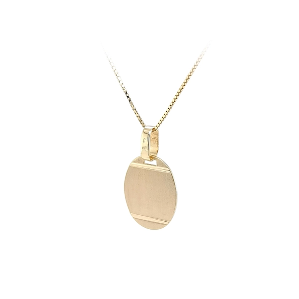 Gold-Anhängerplatte für Gravur