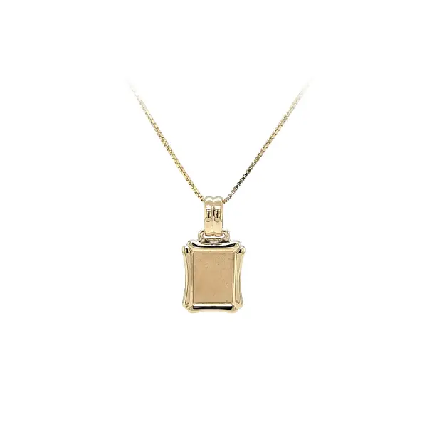 Gold-Anhängerplatte für Gravur