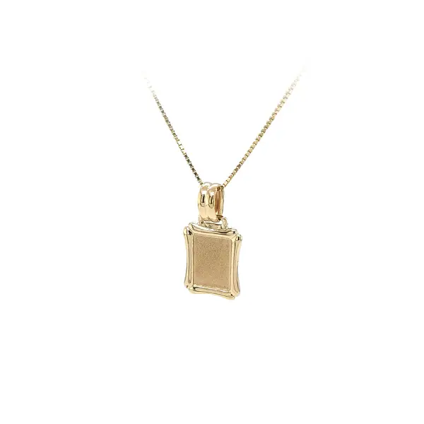 Gold-Anhängerplatte für Gravur