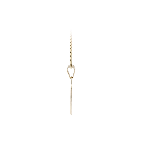 Gold-Anhängerplatte für Gravur