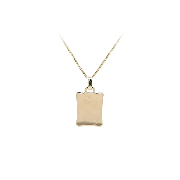 Gold-Anhängerplatte für Gravur