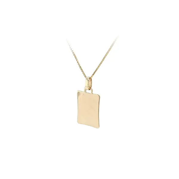 Gold-Anhängerplatte für Gravur
