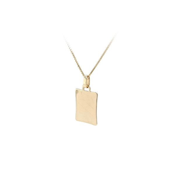Gold-Anhängerplatte für Gravur