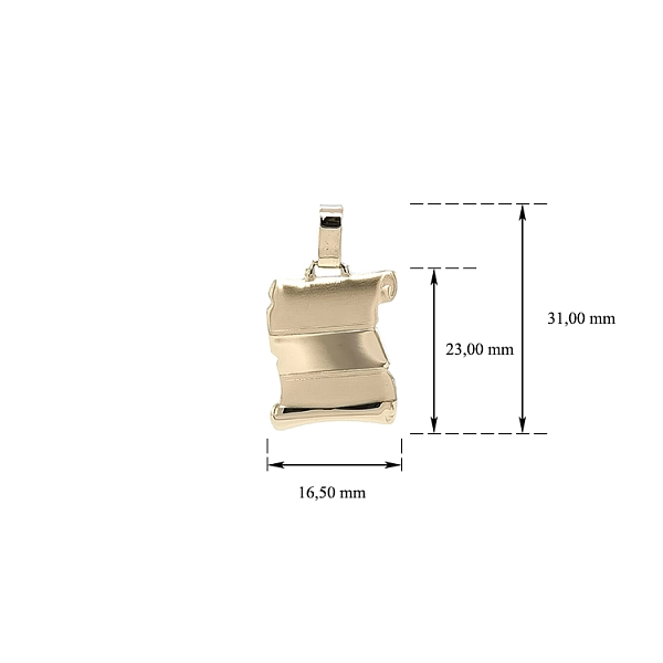Gold-Pergament-Anhänger für Gravur
