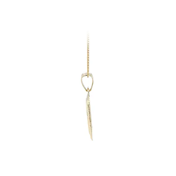 Gold-Anhängerplatte für Gravur