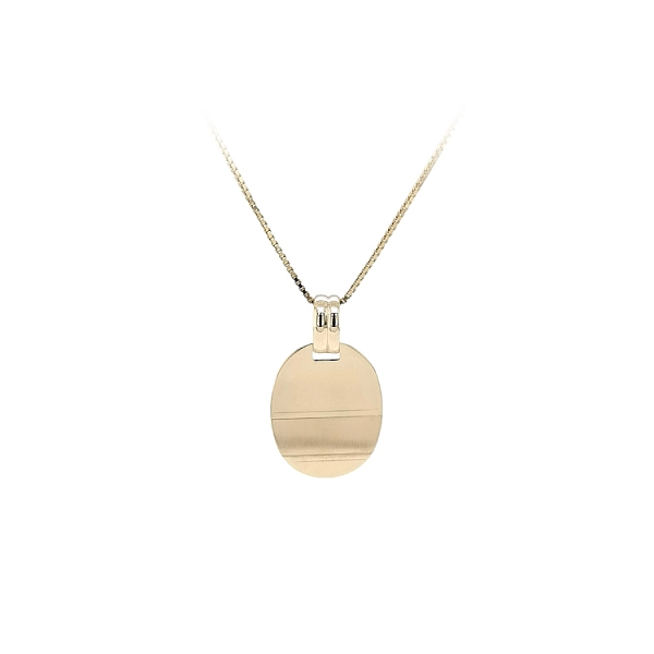 Gold-Anhängerplatte für Gravur