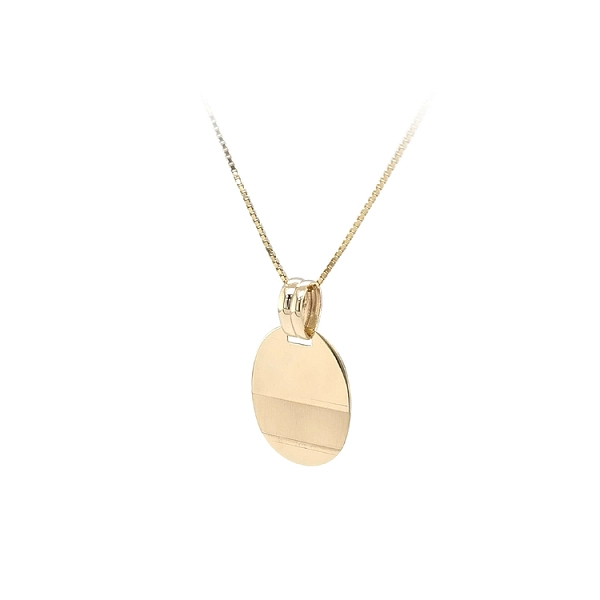 Gold-Anhängerplatte für Gravur