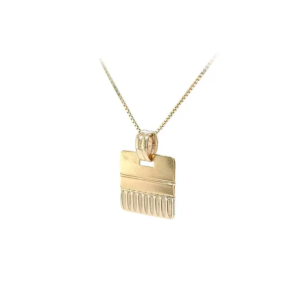 Gold-Anhänger Platte
