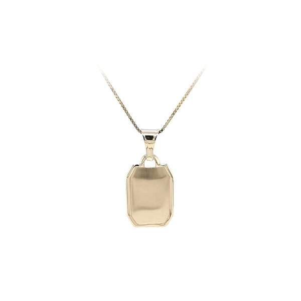 Gold-Anhängerplatte für Gravur