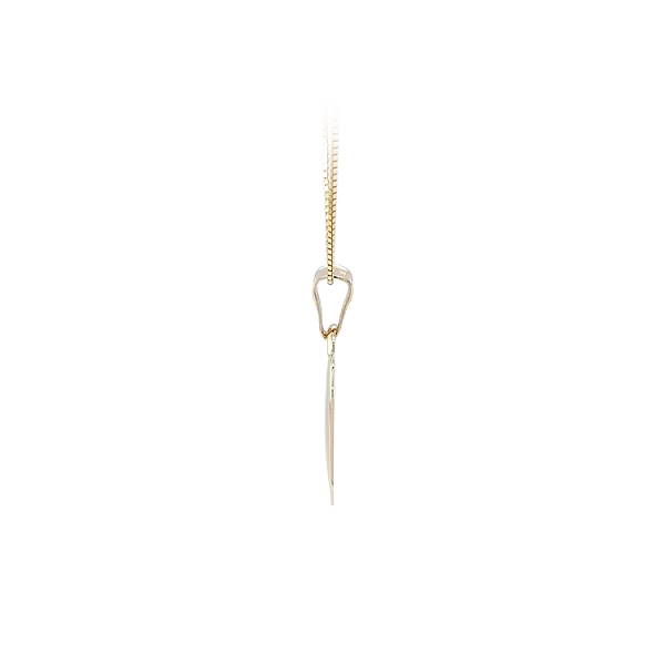 Gold-Anhängerplatte für Gravur