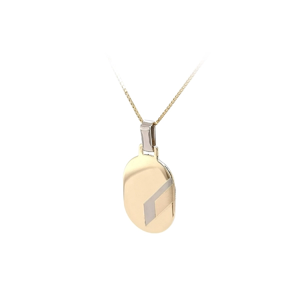 Gold-Anhängerplatte für Gravur