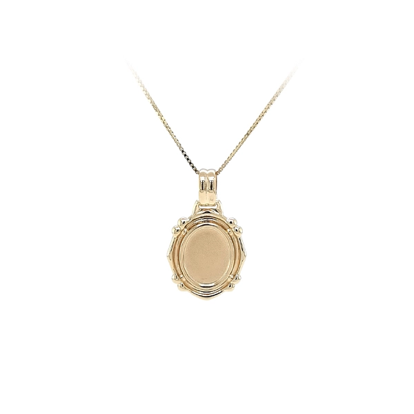 Gold-Anhängerplatte für Gravur