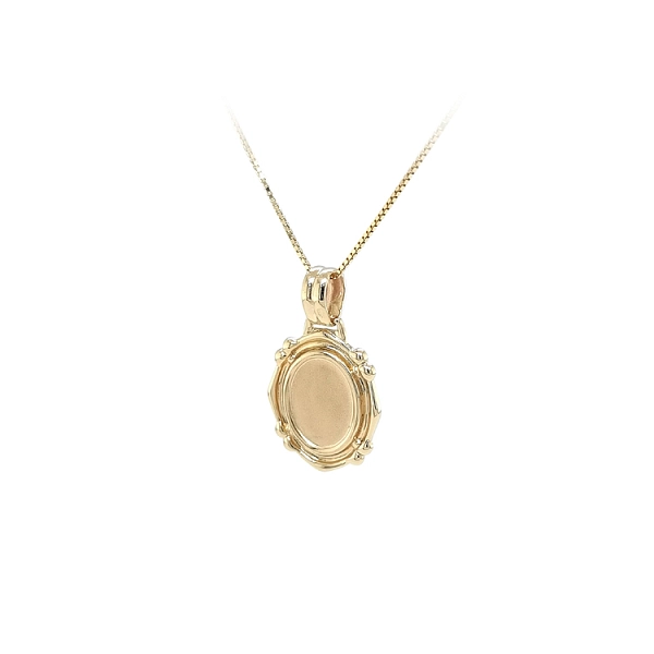Gold-Anhängerplatte für Gravur