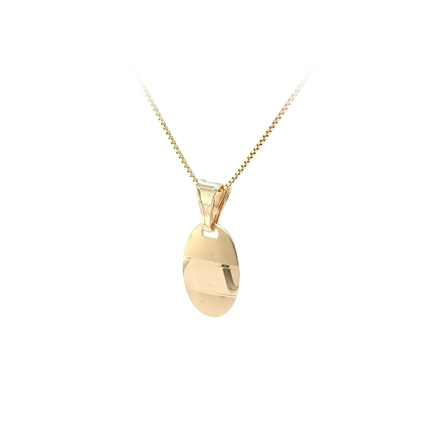 Gold-Anhängerplatte für Gravur