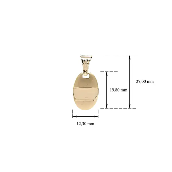 Gold-Anhängerplatte für Gravur