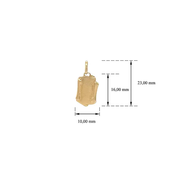 Gold-Pergament-Anhänger für Gravur