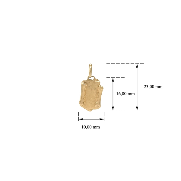 Gold-Pergament-Anhänger für Gravur
