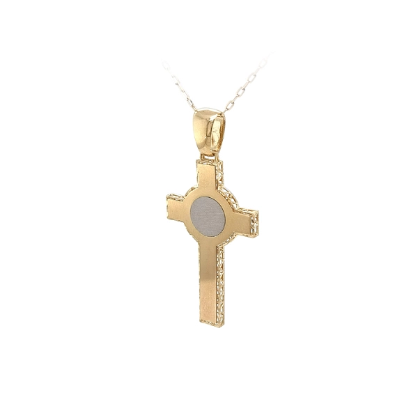 Anhänger Kreuz aus kombiniertem Gold