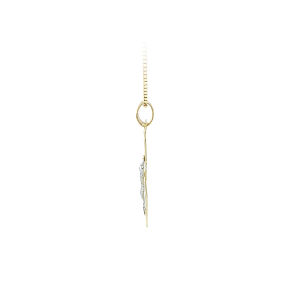 Gold-Anhänger Kreuz mit Jesus Christus