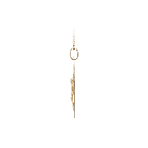 Gold-Anhänger Kreuz mit Jesus Christus