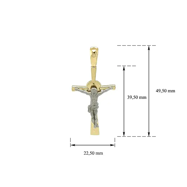 Anhänger Kreuz mit Jesus Christus