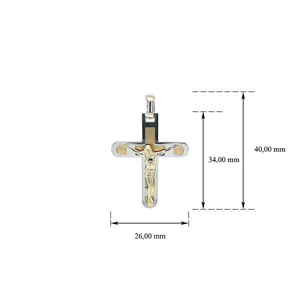 Anhänger Kreuz mit Jesus Christus