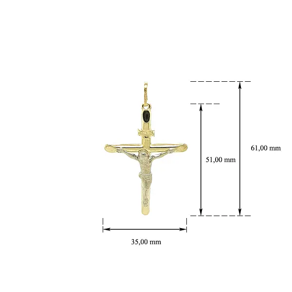 Anhänger Kreuz mit Jesus Christus