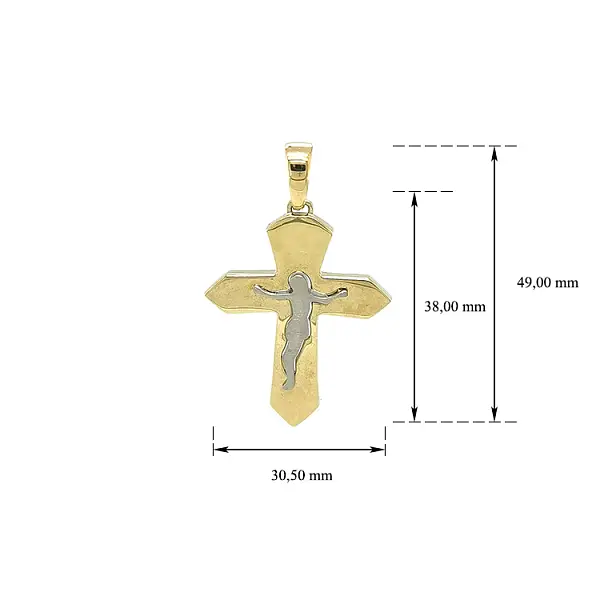 Anhänger Kreuz mit Jesus Christus