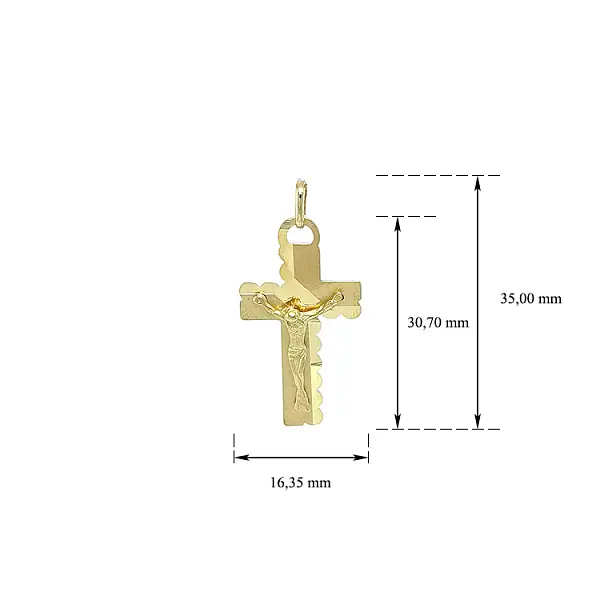 Anhänger Kreuz mit Jesus Christus