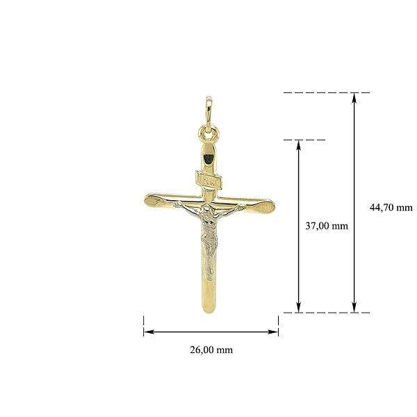 Anhänger Kreuz mit Jesus Christus