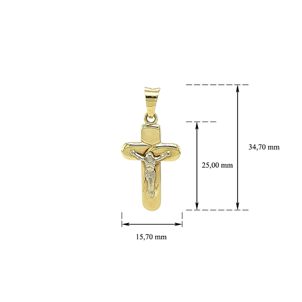 Anhänger Kreuz mit Jesus Christus