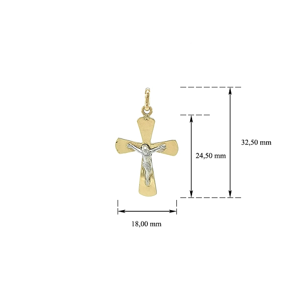 Anhänger Kreuz mit Jesus Christus