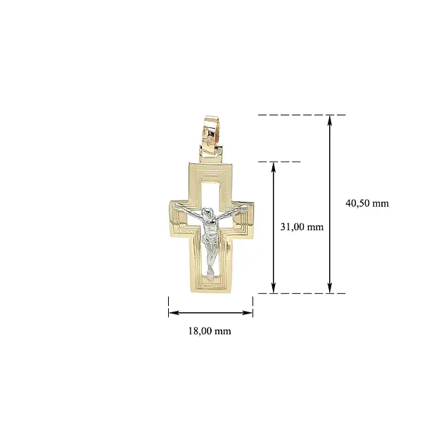 Anhänger Kreuz mit Jesus Christus