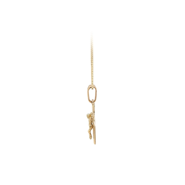 Gold-Anhänger Kreuz mit Jesus Christus