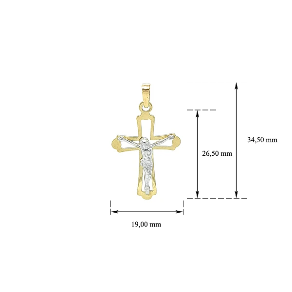 Anhänger Kreuz mit Jesus Christus