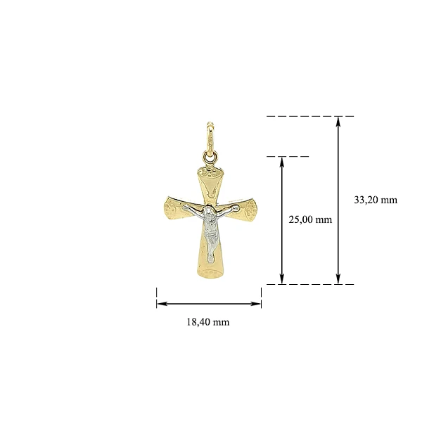 Anhänger Kreuz mit Jesus Christus