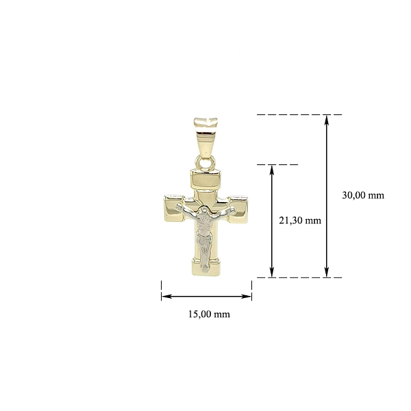 Anhänger Kreuz mit Jesus Christus