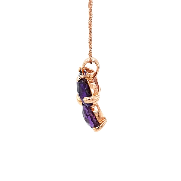 Gold-Anhänger mit Amethyst