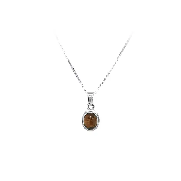 Anhänger mit tyrischem Auge aus Weißgold