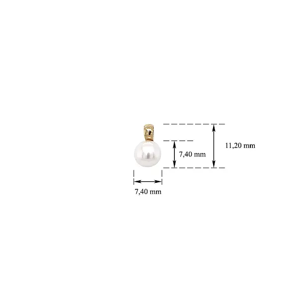 Gold-Anhänger mit Perle
