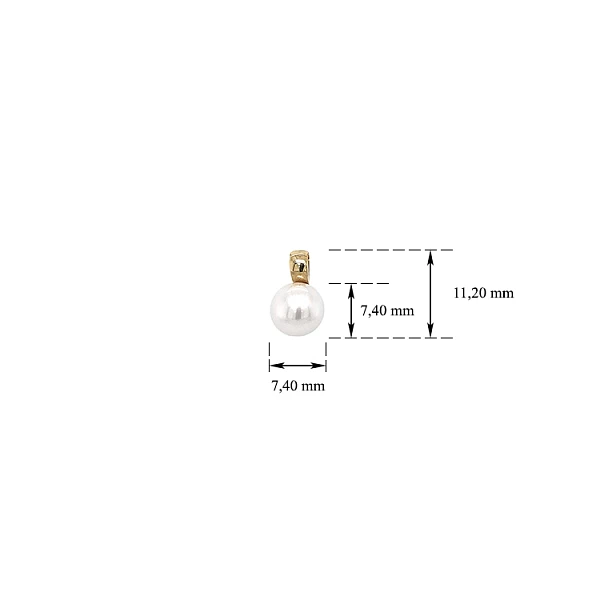 Gold-Anhänger mit Perle