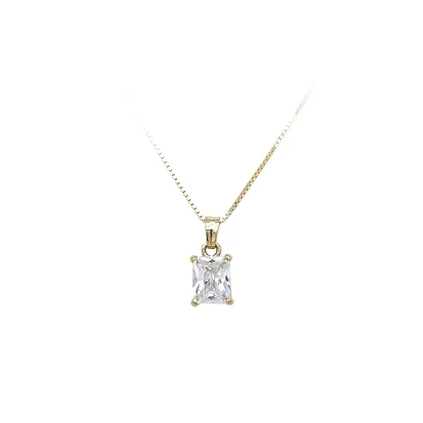 Gold-Anhänger mit Zirkon