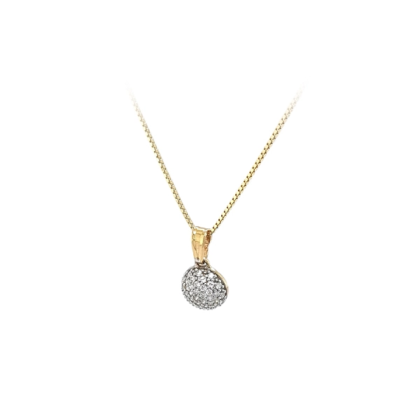 Gold-Anhänger mit Zirkonen
