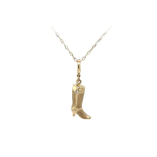 Gold-Anhänger Kosak mit Zirkon