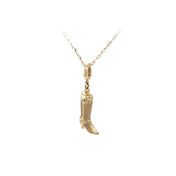 Gold-Anhänger Kosak mit Zirkon