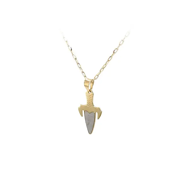 Anhänger Dolch aus Kombinationsgold