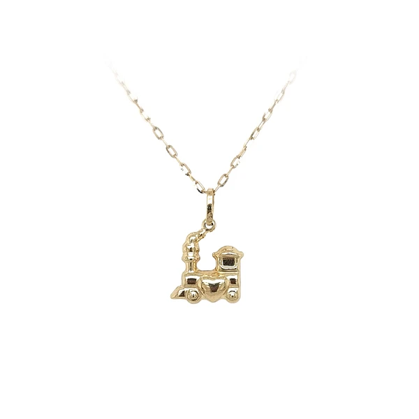 Gold-Anhänger Lokomotive