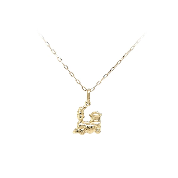 Gold-Anhänger Lokomotive