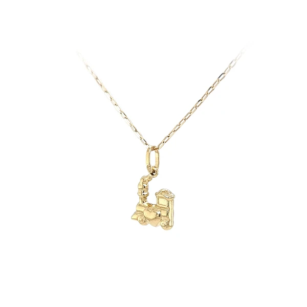 Gold-Anhänger Lokomotive